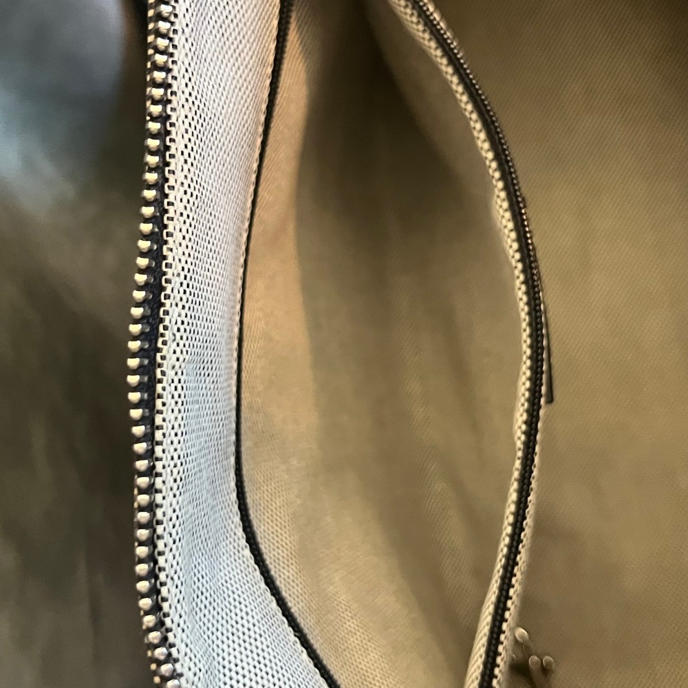 Dooney & Bourke Donegal Crest Dome Satchel Monogram Grey Black Leather Trim - Picture 10 of 16